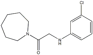 1-(azepan-1-yl)-2-[(3-chlorophenyl)amino]ethan-1-one Struktur