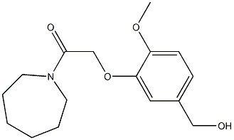 1-(azepan-1-yl)-2-[5-(hydroxymethyl)-2-methoxyphenoxy]ethan-1-one Struktur