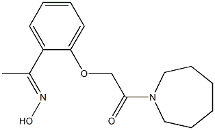 1-(azepan-1-yl)-2-{2-[1-(hydroxyimino)ethyl]phenoxy}ethan-1-one Struktur