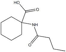 1-(butyrylamino)cyclohexanecarboxylic acid Struktur