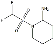 1-(difluoromethane)sulfonylpiperidin-2-amine Struktur