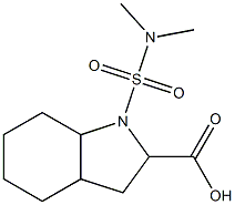 1-(dimethylsulfamoyl)-octahydro-1H-indole-2-carboxylic acid Struktur