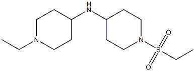 1-(ethanesulfonyl)-N-(1-ethylpiperidin-4-yl)piperidin-4-amine Struktur