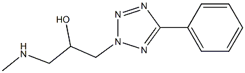 1-(methylamino)-3-(5-phenyl-2H-1,2,3,4-tetrazol-2-yl)propan-2-ol Struktur