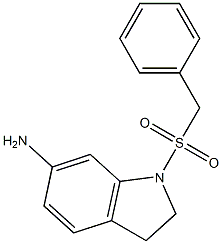 1-(phenylmethane)sulfonyl-2,3-dihydro-1H-indol-6-amine Struktur