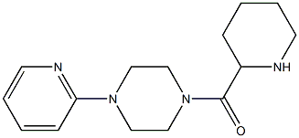 1-(piperidin-2-ylcarbonyl)-4-(pyridin-2-yl)piperazine Struktur