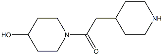 1-(piperidin-4-ylacetyl)piperidin-4-ol Struktur