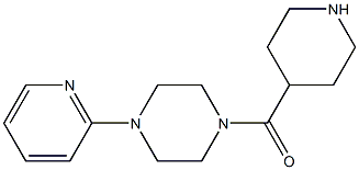 1-(piperidin-4-ylcarbonyl)-4-(pyridin-2-yl)piperazine Struktur