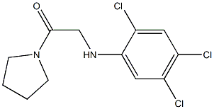 1-(pyrrolidin-1-yl)-2-[(2,4,5-trichlorophenyl)amino]ethan-1-one Struktur