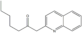 1-(quinolin-2-yl)heptan-2-one Struktur