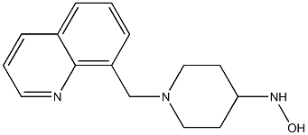 1-(quinolin-8-ylmethyl)piperidine-4-hydroxylamine Struktur