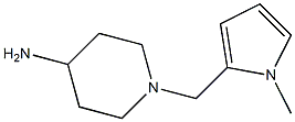 1-[(1-methyl-1H-pyrrol-2-yl)methyl]piperidin-4-amine Struktur