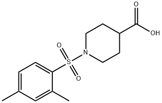 1-[(2,4-dimethylbenzene)sulfonyl]piperidine-4-carboxylic acid Struktur