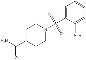 1-[(2-aminophenyl)sulfonyl]piperidine-4-carboxamide Struktur