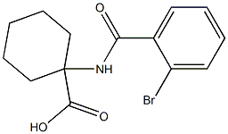 1-[(2-bromobenzoyl)amino]cyclohexanecarboxylic acid Struktur