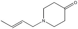 1-[(2E)-but-2-enyl]piperidin-4-one Struktur