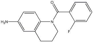 1-[(2-fluorophenyl)carbonyl]-1,2,3,4-tetrahydroquinolin-6-amine Struktur