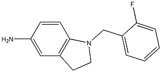 1-[(2-fluorophenyl)methyl]-2,3-dihydro-1H-indol-5-amine Struktur