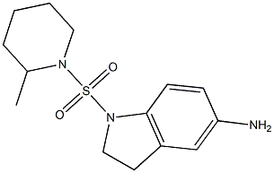 1-[(2-methylpiperidine-1-)sulfonyl]-2,3-dihydro-1H-indol-5-amine Struktur