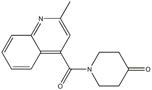 1-[(2-methylquinolin-4-yl)carbonyl]piperidin-4-one Struktur