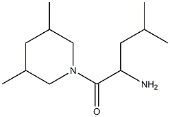 1-[(3,5-dimethylpiperidin-1-yl)carbonyl]-3-methylbutylamine Struktur