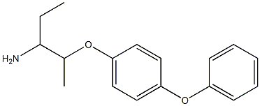 1-[(3-aminopentan-2-yl)oxy]-4-phenoxybenzene Struktur