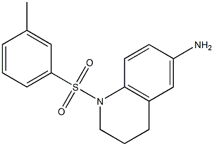 1-[(3-methylbenzene)sulfonyl]-1,2,3,4-tetrahydroquinolin-6-amine Struktur