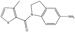 1-[(3-methylthiophen-2-yl)carbonyl]-2,3-dihydro-1H-indol-5-amine Struktur