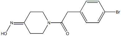 1-[(4-bromophenyl)acetyl]piperidin-4-one oxime Struktur