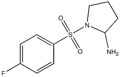 1-[(4-fluorobenzene)sulfonyl]pyrrolidin-2-amine Struktur