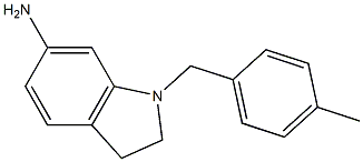 1-[(4-methylphenyl)methyl]-2,3-dihydro-1H-indol-6-amine Struktur