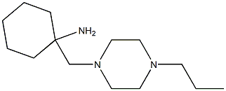 1-[(4-propylpiperazin-1-yl)methyl]cyclohexan-1-amine Struktur