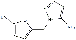 1-[(5-bromo-2-furyl)methyl]-1H-pyrazol-5-amine Struktur