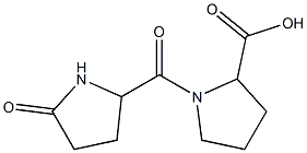 1-[(5-oxopyrrolidin-2-yl)carbonyl]pyrrolidine-2-carboxylic acid Struktur