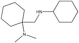 1-[(cyclohexylamino)methyl]-N,N-dimethylcyclohexan-1-amine Struktur