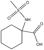 1-[(methylsulfonyl)amino]cyclohexanecarboxylic acid Struktur