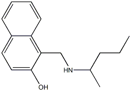 1-[(pentan-2-ylamino)methyl]naphthalen-2-ol Struktur