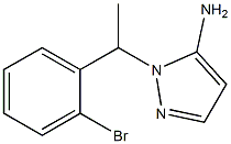 1-[1-(2-bromophenyl)ethyl]-1H-pyrazol-5-amine Struktur