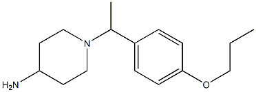 1-[1-(4-propoxyphenyl)ethyl]piperidin-4-amine Struktur