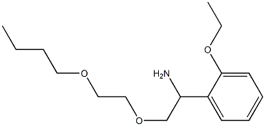 1-[1-amino-2-(2-butoxyethoxy)ethyl]-2-ethoxybenzene Struktur