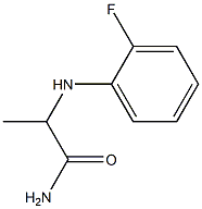 2-[(2-fluorophenyl)amino]propanamide Struktur