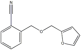 2-[(2-furylmethoxy)methyl]benzonitrile Struktur