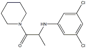 2-[(3,5-dichlorophenyl)amino]-1-(piperidin-1-yl)propan-1-one Struktur