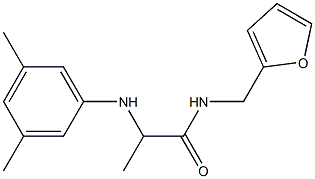 2-[(3,5-dimethylphenyl)amino]-N-(furan-2-ylmethyl)propanamide Struktur