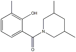 2-[(3,5-dimethylpiperidin-1-yl)carbonyl]-6-methylphenol Struktur