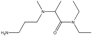 2-[(3-aminopropyl)(methyl)amino]-N,N-diethylpropanamide Struktur