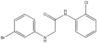 2-[(3-bromophenyl)amino]-N-(2-chlorophenyl)acetamide Struktur