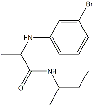 2-[(3-bromophenyl)amino]-N-(butan-2-yl)propanamide Struktur