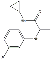 2-[(3-bromophenyl)amino]-N-cyclopropylpropanamide Struktur