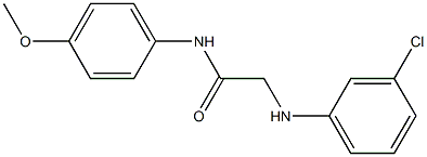 2-[(3-chlorophenyl)amino]-N-(4-methoxyphenyl)acetamide Struktur